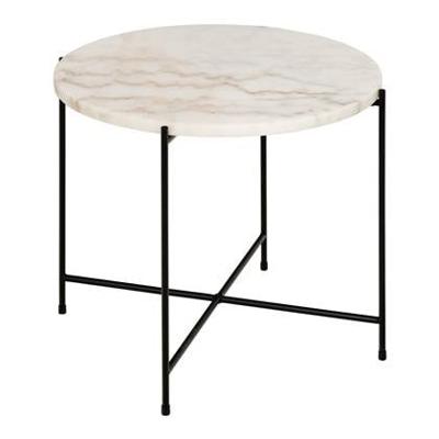 Bendt Bijzettafel 'Carolien' Wit Marmer, Ø52cm Bendt Bijzettafel 'Carolien' Wit Marmer, Ø52cm