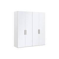 Goossens Kledingkast Easy Storage Ddk, Kledingkast 203 cm breed, 220 cm hoog, 4x glas draaideur - thumbnail