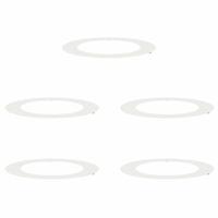 VidaXL Geschikt voor platte boomringen 5 pcs wit ø60 / 90 cm staal - thumbnail