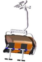 Jägerndorfer Zetel 4 Pers Zwart/Oranje - thumbnail