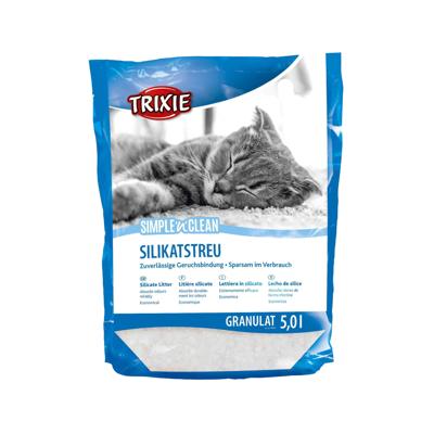 TRIXIE SIMPLE'N'CLEAN GRANULAAT SILICAATSTROOISEL 10X5 LTR