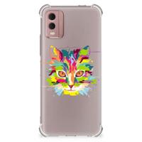 Nokia C32 Stevig | Bumper Hoesje | Cat Color - thumbnail