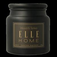 Elle Home Wood en tonka candle jar 350 Gram - thumbnail