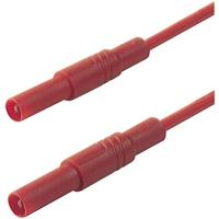 SKS Hirschmann MLS GG 100/2,5 rt Veiligheidsmeetsnoer Banaanstekker 4 mm Banaanstekker 4 mm 1.00 m Rood 1 stuk(s) - thumbnail