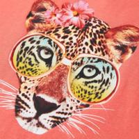 Kindershirt 128 koraalkleurig - thumbnail