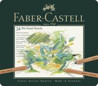 Faber Castell FC-112124 Pastelpotlood Faber-Castell Pitt Metalen Etui A 24 Stuks - thumbnail