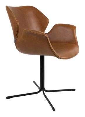 Zuiver Eetkamerstoel 'Nikki' PU leder