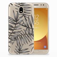 Samsung Galaxy J5 2017 | TPU Case | Leaves Grey - thumbnail