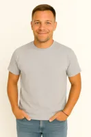 X-Name - Heren T-Shirt - Lichtgrijs - Ronde Hals - Italianstyle - thumbnail