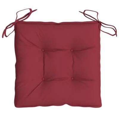 VidaXL Palletkussens 2 st 50x50x7 cm oxford stof wijnrood - thumbnail