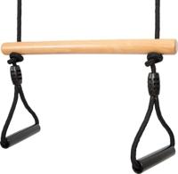Small Foot - houten trapezeschommel met gymnastiekringen black line - thumbnail