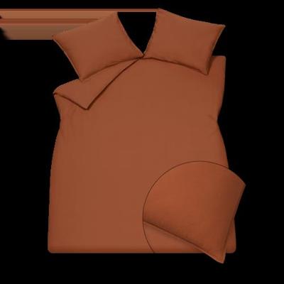 Vandyck washed cotton rusty brown dekbedovertrek