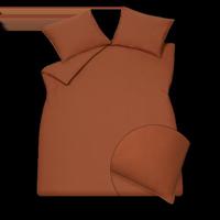 Vandyck washed cotton rusty brown dekbedovertrek - thumbnail