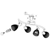 Eglo OpbouwlampCarovigno 4-lichts - 98623 - thumbnail