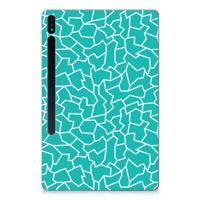 Samsung Galaxy Tab S7 Plus | S8 Plus Tablethoes Cracks Blue - thumbnail