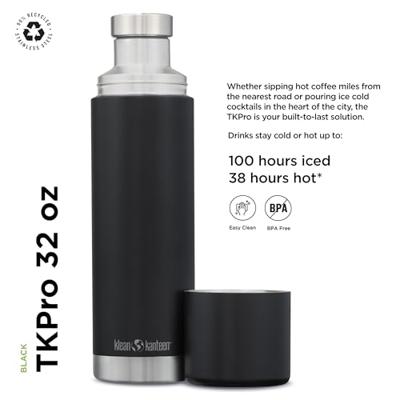 Klean Kanteen Thermosfles tk pro - shale black - 1000ml