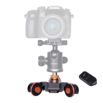 YELANGU L4X Camera wiel Dolly II elektrische bijhouden van schuif 3-wiel Video katrol rollen Dolly auto met afstandsbediening voor DSLR / Home DV-came
