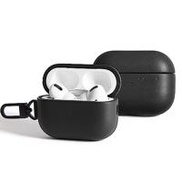 Mujjo Echelon Leather AirPods Pro (1 & 2) Case Black - thumbnail