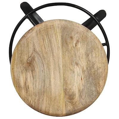 Barkrukken 2 st 66 cm massief mangohout