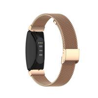 Fitbit Inspire Milanese bandje met gesp - Maat: Large - Champagne Goud - thumbnail