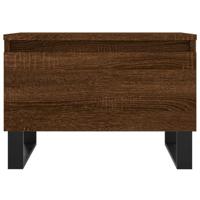 Salontafels 2 st 50x46x35 cm bewerkt hout bruin eikenkleur - thumbnail