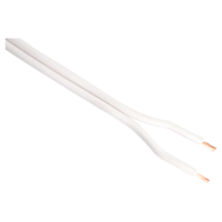 Q-Link Tweelingsnoer | Zwakstroom tot 42 Volt | 2 x 0,75 mm² | 10 m | Wit - 03.030.52 - thumbnail
