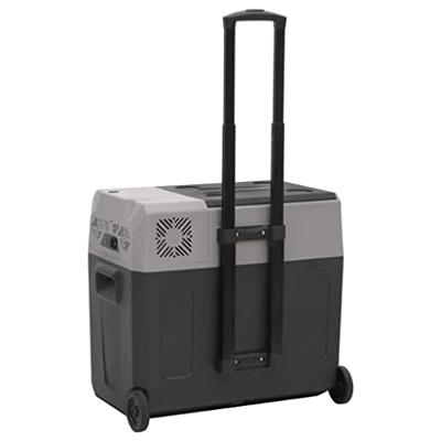 VidaXL Koelbox met wielen en handvat 40 l polypropeen zwart en grijs