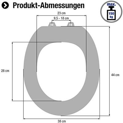 Cornat kstasc00 taro duroplast wc bril softclose 95-180mm - thumbnail