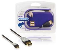 Bandridge BBM60515B02 USB 2.0-OTG-kabel (USB-stekker, 0,2 m) zwart - thumbnail