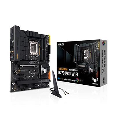 Asustek Computer TUF GAMING H770-PRO WIFI Moederbord Socket Intel LGA 1700 Vormfactor ATX Asustek Computer TUF GAMING H770-PRO WIFI Moederbord Socket Intel LGA 1700 Vormfactor ATX