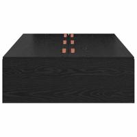 Bedframe met opslag Zwart eiken 200 x 80 x 31.5 cm Bewerkt hout - thumbnail