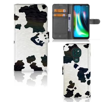 Motorola Moto G9 Play | E7 Plus | Telefoonhoesje | Met pasjeshouder | Koeienvlekken Motorola Moto G9 Play | E7 Plus | Telefoonhoesje | Met pasjeshouder | Koeienvlekken