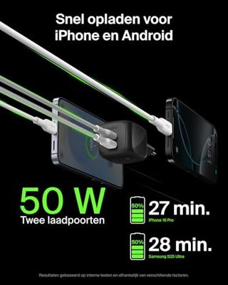 Oplader Belkin WCH019KQBK Zwart 50 W