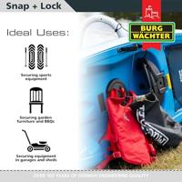 Burg Wächter 29830 Kabelslot Zilver Cijferslot - thumbnail