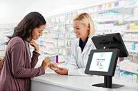 Dubbele tablethouder - CTA verstelbare tafelhouder met 2 universele beveiligingsbehuizingen voor detailhandel, klaslokaal, ziekenhuis en andere - compatibel met 7-14 inch tablets - thumbnail