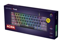 Trust gxt 867 acira 60% mini mechanisch gaming toetsenbord (zwart, us lay-out (qwerty), outemu red, 60%, rgb) - thumbnail