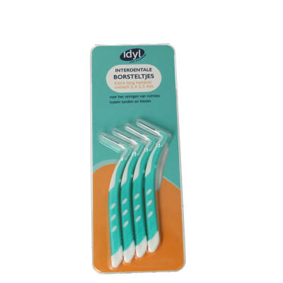 Interdentale borstel conisch extra lang XL 2.5 - 3 4 Stuks