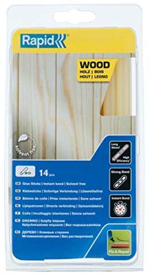 Rapid Lijmpatronen Hout | Ø11-12 x 190 mm | 14 Stuks - 5001420 Rapid Lijmpatronen Hout | Ø11-12 x 190 mm | 14 Stuks - 5001420