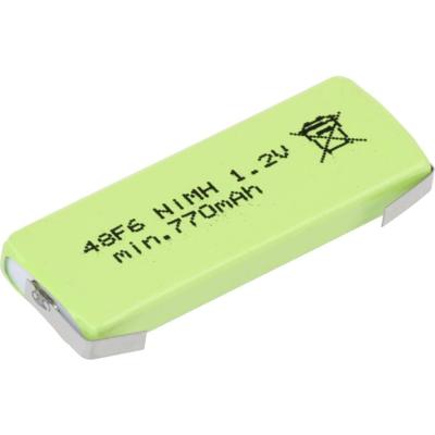 Mexcel HPE-F6-800 Speciale oplaadbare batterij Prismatisch U-soldeerlip NiMH 1.2 V 770 mAh 1 stuk(s)