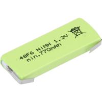 Mexcel HPE-F6-800 Speciale oplaadbare batterij Prismatisch U-soldeerlip NiMH 1.2 V 770 mAh 1 stuk(s) - thumbnail