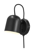 Wandlamp zwart slaapkamer &apos;Angle&apos; GU10 verstelbaar schakelaar DFTP - thumbnail