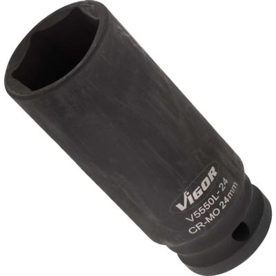 Vigor V5550L-24 Dop (zeskant) Kracht-dopsleutelinzet 24 mm 1/2 (12.5 mm) Vigor V5550L-24 Dop (zeskant) Kracht-dopsleutelinzet 24 mm 1/2 (12.5 mm)