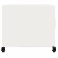 Salontafel 68x50x43,5 cm staal wit - thumbnail