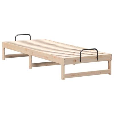 Bedframe met Draaghandvatten Bruin 80 x 210 cm Bedframe met Draaghandvatten Bruin 80 x 210 cm