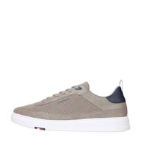 Tommy Hilfiger Modern Cupsole Perf Suede sneakers taupe - thumbnail