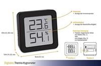 TFA Dostmann Thermo- en hygrometer Zwart - thumbnail