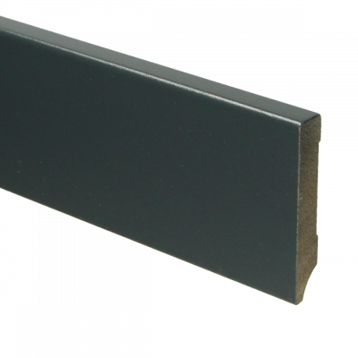 MDF Moderne plint 70x12 voorgelakt RAL7016 - lengte 240cm