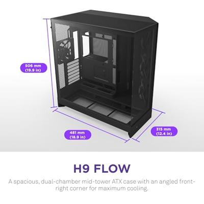 NZXT H9 Flow Black 2025 NZXT H9 Flow Black 2025