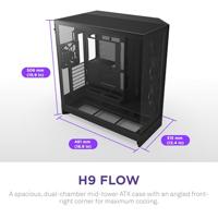 NZXT H9 Flow zwart - thumbnail