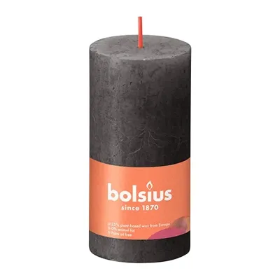 Bolsius Rustiek stompkaars 100/50 grijs